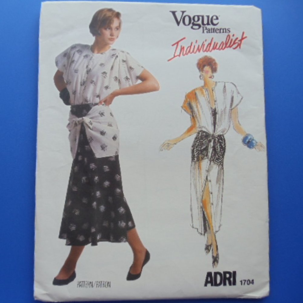 VOGUE #1704 Individualist Pattern by Designer ADRI sz8 UNCUT
